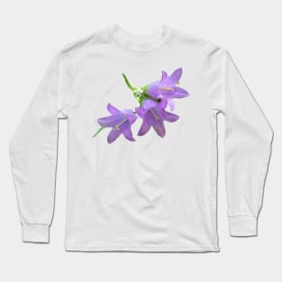 Purple Grey Nettle Leaved Bellflower Long Sleeve T-Shirt